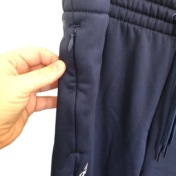 Adidas Training Pants Women’s 2XL Navy Blue Stadium Tapered Aeroready HB6798 NWT - Picture 8 of 16